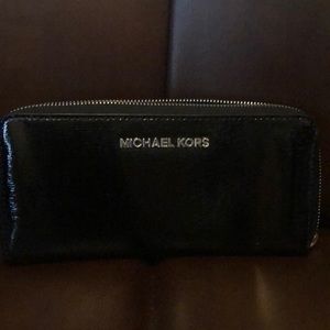 Black patent Michael Kors wallet